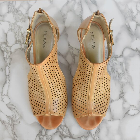 Merona Maddie Honey Heels Size 8.5 - Picture 4 of 6